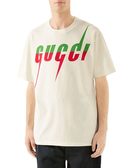 white lightning gucci shirt